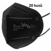 Bari Medical Respirator oral protective 5-layer FFP2 face mask black 20 pieces