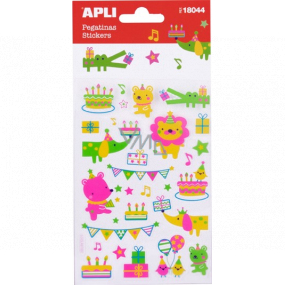 Apli Stickers Neon Animals stickers with animal motif 1 sheet 18044