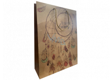 Nekupto Gift kraft bag 27 x 28 x 10 cm Dreamcatcher