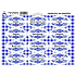 Arch Stickers for spices with blue ornament Oregano 22 x 16 cm