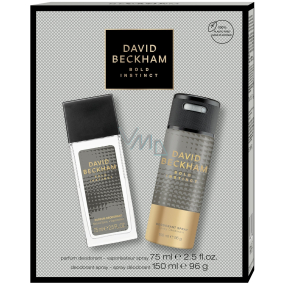 David Beckham Bold Instinct perfumed deodorant glass 75 ml + deodorant spray 150 ml, cosmetic set for men