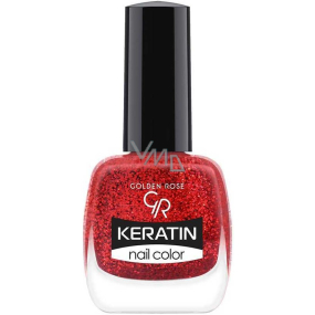 Golden Rose Keratin Nail Color Glitter Nail Lacquer 415 10,5 ml