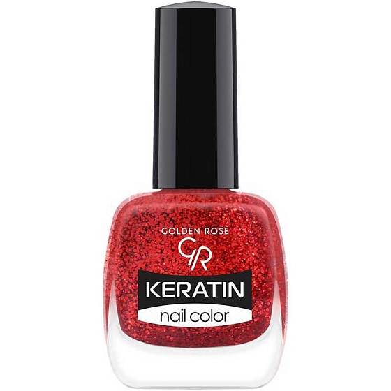 Golden Rose Keratin Nail Color Glitter Nail Lacquer 415 10,5 ml