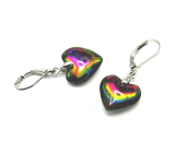 Magical heart earrings smooth, I'm not just a jewel 3,5 cm