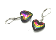 Magical heart earrings smooth, I'm not just a jewel 3,5 cm