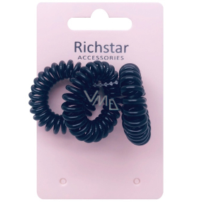 Richstar Accessories Hair elastic spiral black 3 pieces