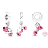 Charm Sterling silver 925 Chinka and heart, pendant on bracelet sport