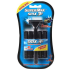 Super-Max SMX3 disposable 3-blade shaver + 10 replacement heads for men