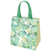Shopping bag 34 x 34 x 22 cm sturdy leaves