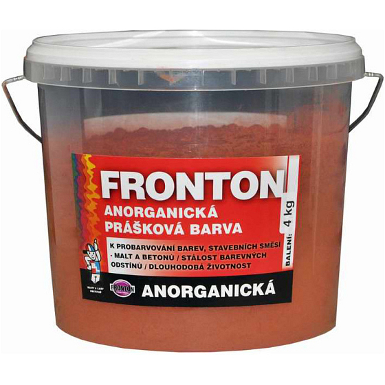 Fronton powdered color for building mixtures of mortars and concretes, 0847 dark red, 4 kg