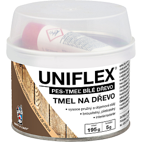 Uniflex PES-TMEL wood, wood filler, white, 200 g