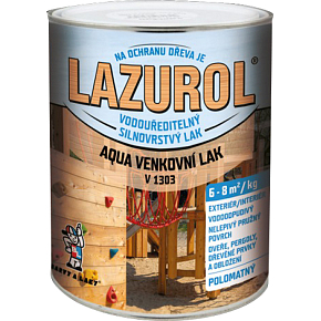 Lazurol Aqua v1303 thick-layer semi-matt wood varnish, 2 kg