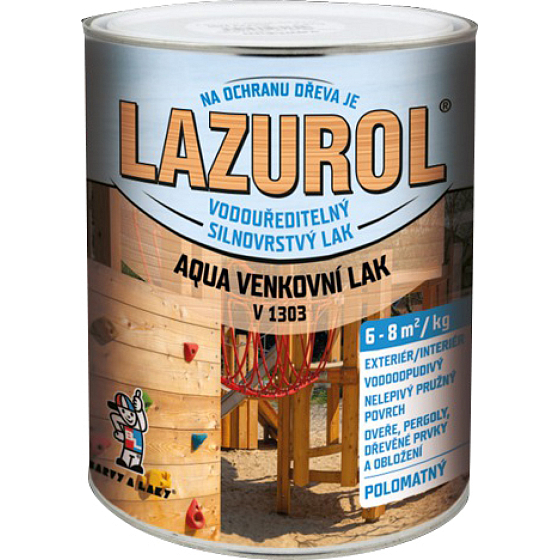 Lazurol Aqua v1303 thick-layer semi-matt wood varnish, 2 kg