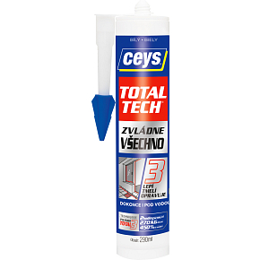 Ceys Total Tech universal adhesive and sealant, white, 290 ml