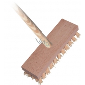 Spokar Floor brush with stick, wooden body, synthetic fibers, stick 140 cm