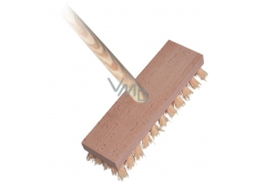 Spokar Floor brush with stick, wooden body, synthetic fibers, stick 140 cm