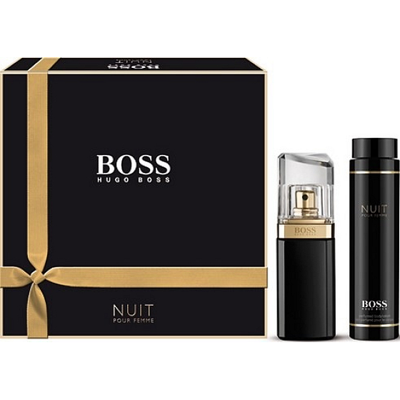 Hugo Boss Nuit pour Femme perfumed water 30 ml + body lotion 100 ml, gift set