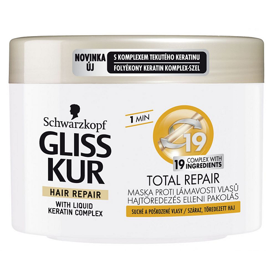 Gliss Kur Total repair 19 regenerating hair mask 200 ml