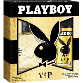 Playboy Vip for Him EdT 100 ml eau de toilette Ladies 150 ml deodorant spray, gift set