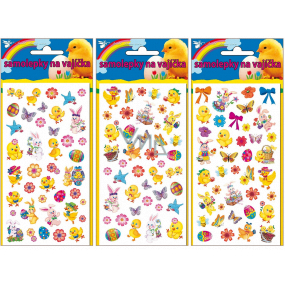 Easter egg stickers gel 19 x 9 cm various motifs