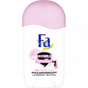 Fa Invisible Sensitive Rose & Hawthorne antiperspirant deodorant stick for women 50 ml