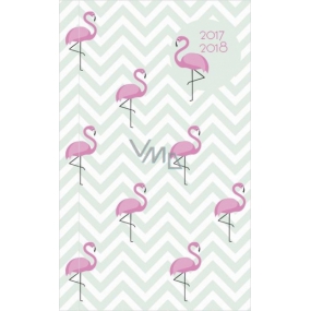 Albi Diary 2018 pocket student Flamingos 9.5 cm × 15.5 cm × 1.1 cm