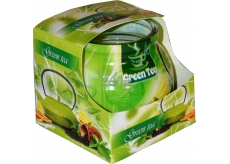 Admit Green Tea - Green tea decorative aromatic candle in glass 80 g