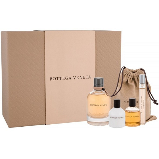 Bottega Veneta Veneta perfumed water for women 75 ml + perfumed water 10 ml + body lotion 30 ml + shower gel 30 ml + bag, gift set
