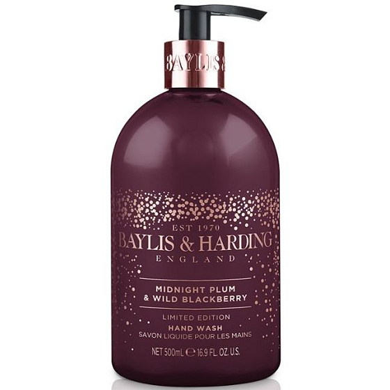 Baylis & Harding Midnight Plum and Wild Blackberry Liquid Hand Soap Dispenser 500 ml