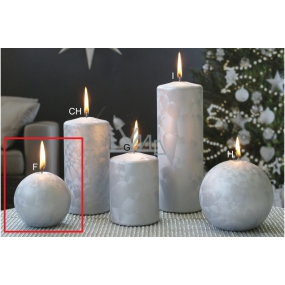 Lima Ice candle silver ball 80 mm 1 piece