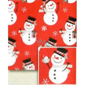 Nekupto Gift wrapping paper 70 x 200 cm Christmas Red snowmen