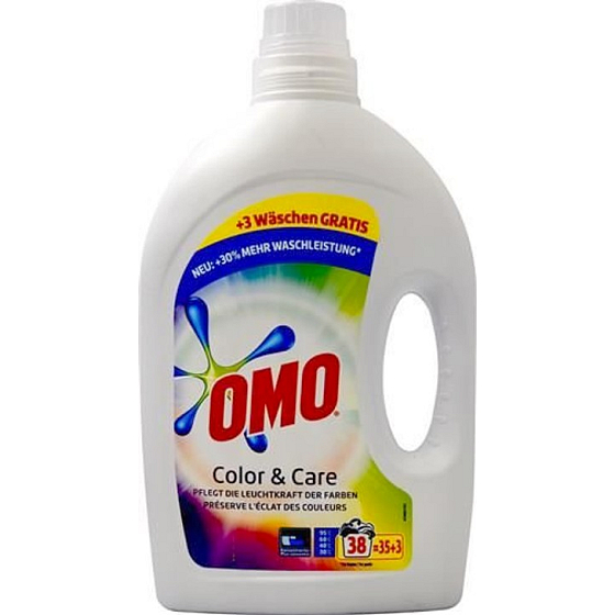 Omo Color & Care washing gel, colored laundry 38 doses 1.9 l