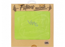 Albi Fitness towel Fit, fit, hooray green 90 x 50 cm