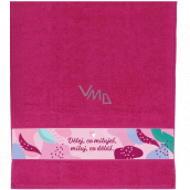 Albi Towel Do what you love pink 90 x 50 cm