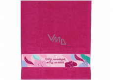 Albi Towel Do what you love pink 90 x 50 cm