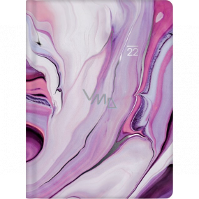 Albi Diary 2022 weekly Marble 17.3 x 12.5 x 1.5 cm