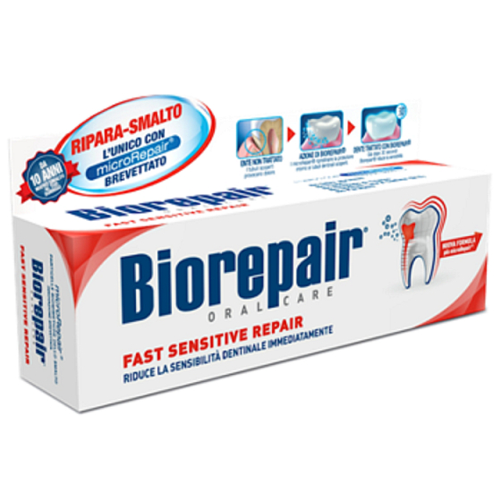 Biorepair Fast Sensitive Repair International toothpaste for sensitive teeth 75 ml
