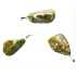 Epidot Troml pendant natural stone, 2,2-3 cm, 1 piece, heart healing stone