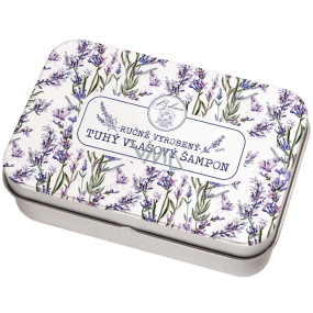 Bohemia Gifts Lavender solid shampoo for all hair types in tin packaging 80 g