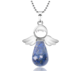 Lapis Lazuli Angel pendant natural stone 4,2 x 3 cm, stone of harmony