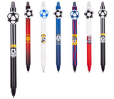 Colorino Ballpoint pen Football black, blue refill 0,5 mm