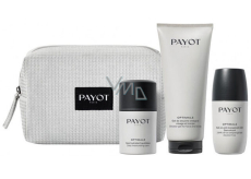 Payot Optimale Soin Hydratant Quotidien moisturizing gel cream 50 ml + Gel de Douche Intégral shower gel for body and hair 200 ml + Roll-on anti-transpirant 24H deodorant roll-on 75 ml + cosmetic bag, cosmetic set for men 2023