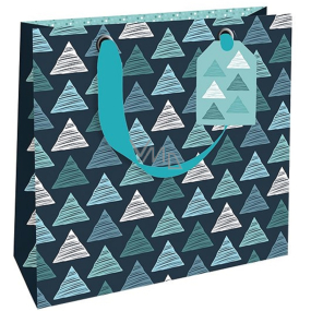 Nekupto Luxury paper gift bag 18 x 16 cm Triangles