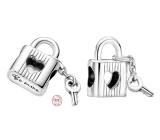 Charm Sterling silver 925 Magical padlock - Be mine, mine, love bracelet charm