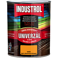 Industrol S2013 universal gloss top coat for metal and wood, 6400 dark chrome yellow, 750 ml