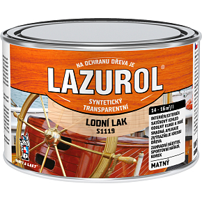 Lazurol S1119 boat varnish resistant varnish for wood colorless, satin 375 ml
