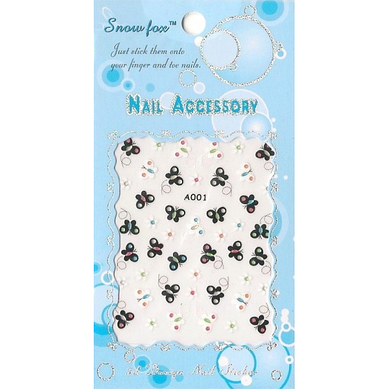 Nail Accessory 3D nail stickers 1 sheet 10100 A001