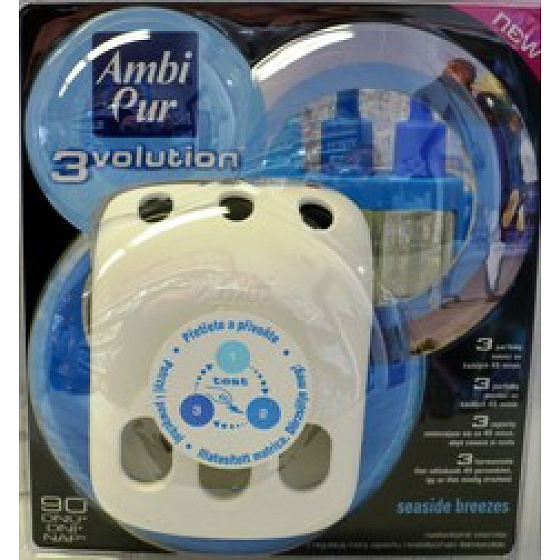 Ambi Pur 3 Volution Seaside Breeze electric freshener complete 18 ml