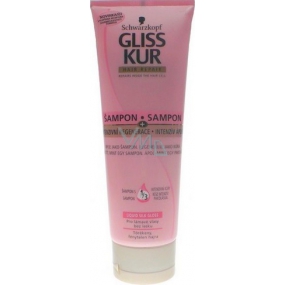 Gliss Kur Liquid Silk Gloss Regenerating Hair Shampoo in a 250 ml tube