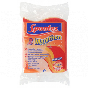 Spontex 2 Marathon dishwashing sponge viscous with a thick red abrasive layer 2 pieces